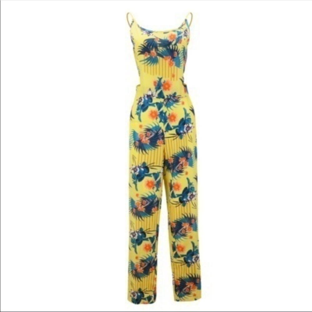 **last one** floral jumpsuit - Picture 2 of 7